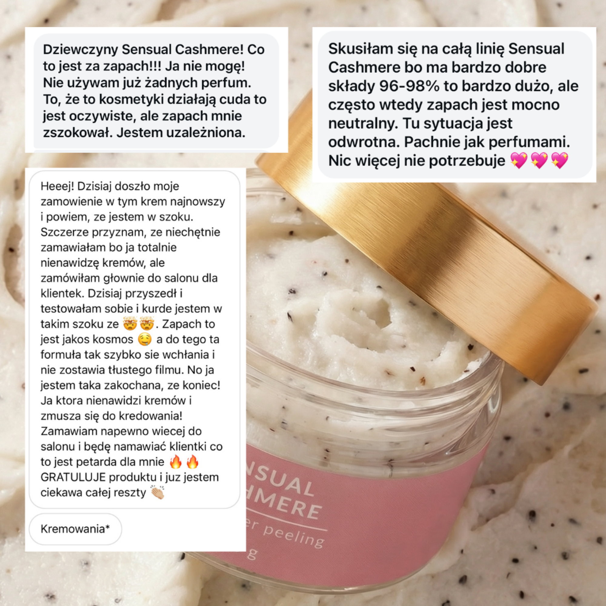 Sensual Cashmere SHEA BUTTER PEELING 200g - peeling solny do ciała