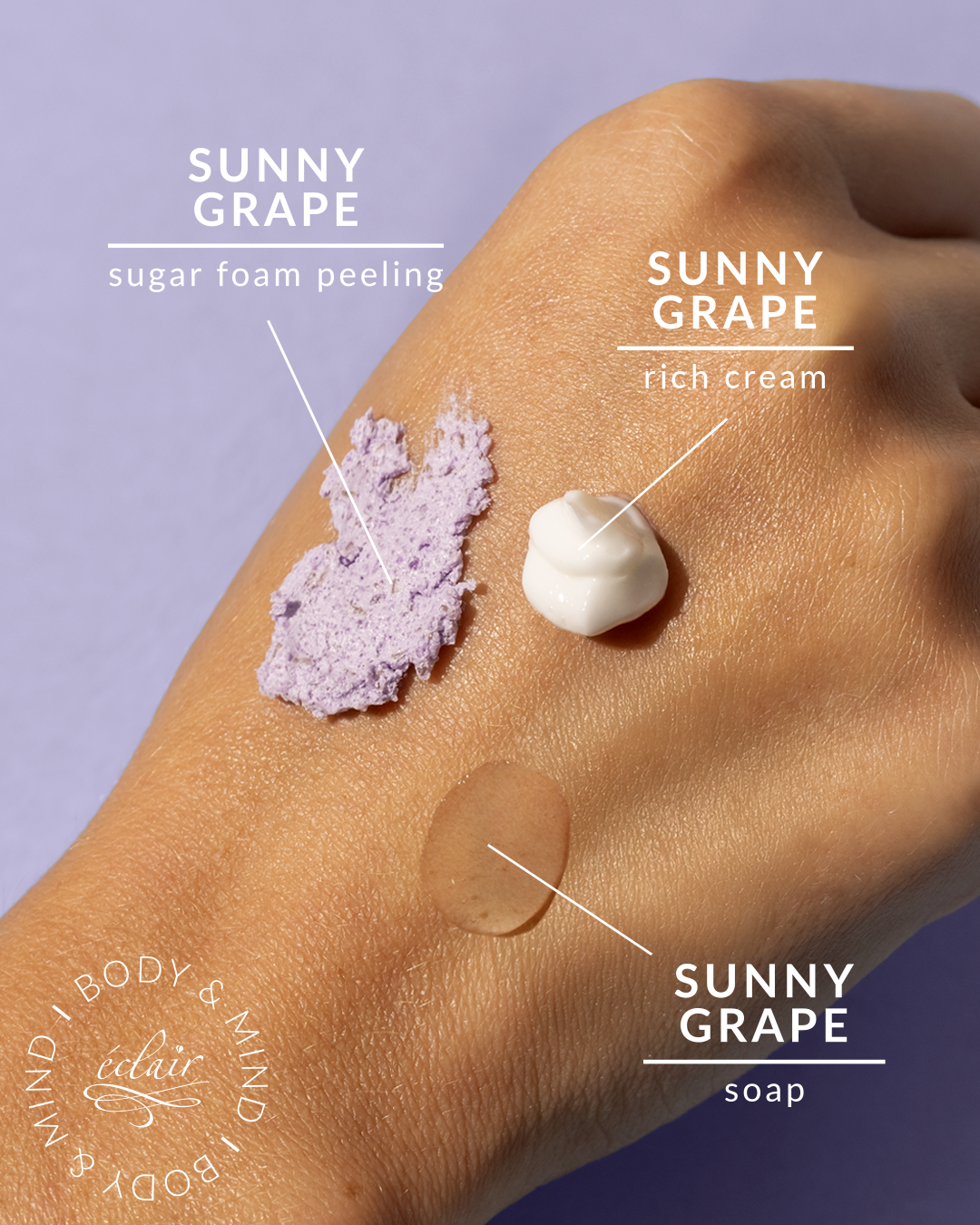 Sunny Grape SUGAR FOAM PEELING 200ml - cukrowy peeling do ciała