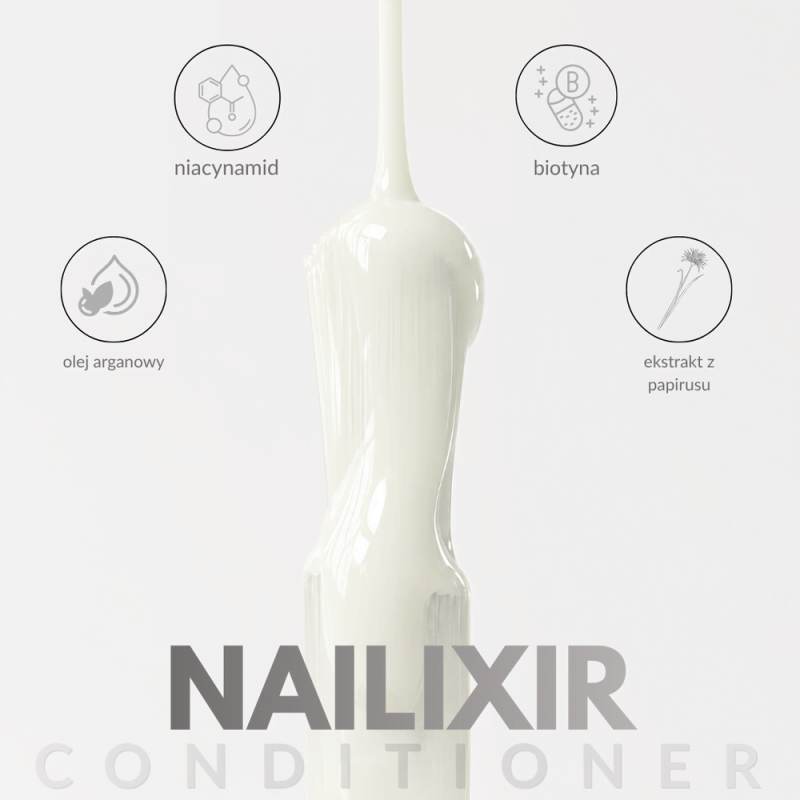 Nailixir SOFT WHITE 10ml - odżywka do paznokci w lakierze